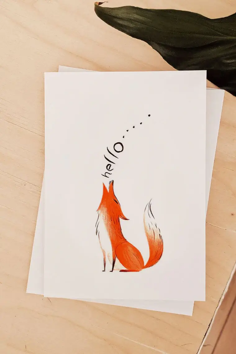 Foxy Greeting Card